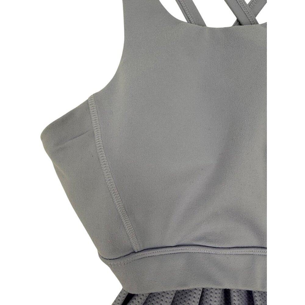 Popflex Active Purple Strappy Back & Mesh Supportive Sports Bra Goddess Top - Picture 3 of 13
